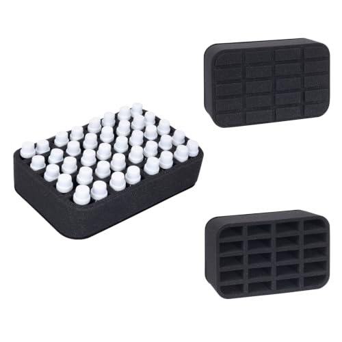 Essential oils Organizer Holder Foam Pad with Slots, can DIY - color: Black 20slots