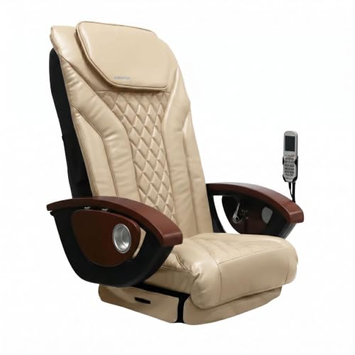 MAYAKOBA Shiatsulogic Pedicure Chair Cushion Cover Set (Khaki), Vibration Massage Chair Cover 16 EXR, Nail Salon Pedicure Equipment and Furniture - color: Khaki