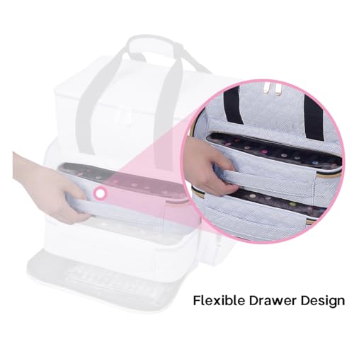 2 Pcs Small Clear Nail Polish Organizer Holds 80 Bottles Nail,Grey - color: Grey-Clear-2 pcs