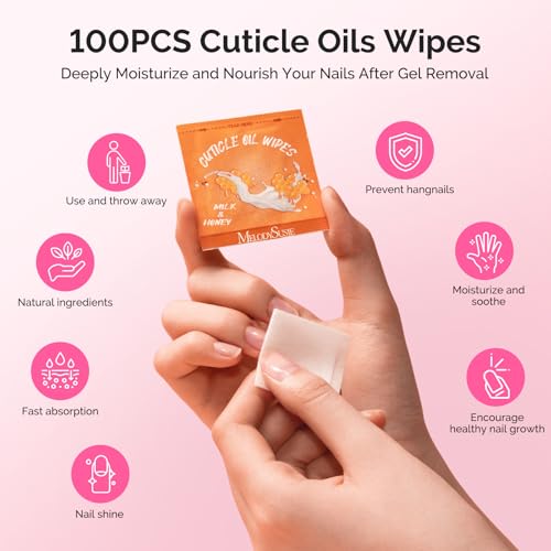 MelodySusie Nail Soaking Bowl,Soak Off Gel Polish Remover - size: 10Pcs Milk & Honey
