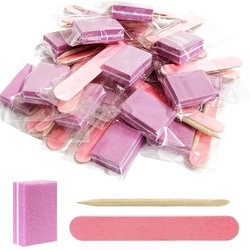 Lokyango Disposable Manicure Tool Kit (Pink, Count, 20, 80/100 Grit) - color: Pink