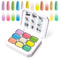 Gradient Painting Gel, 9 Colors Ombre Gel Nail Polish - color: Easter Egg
