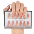 Nail Reformation Press On Nails, Trench Coat Medium Almond 15 Sizes 30 Pcs - color: Trench Coat