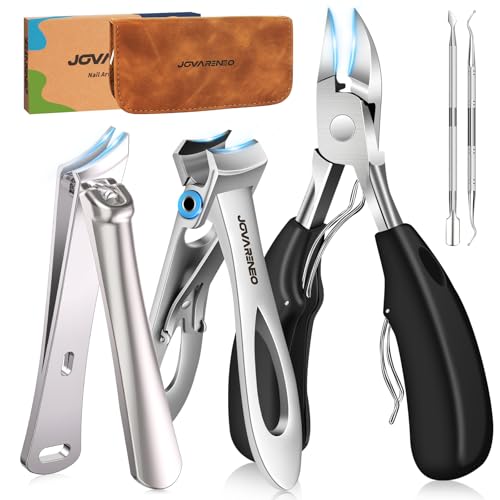 Nail Clippers for Seniors, Heavy Duty Ingrown Toenail Clippers - size: Wide Jaw 5pcs