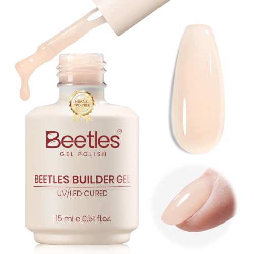 Beetles Builder Gel for Nails Nude, 15 mL TPO & HEMA-FREE Building Gel - color: B-Peach Nude