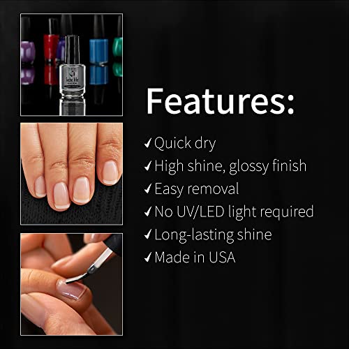 Seche Vite Dry Fast Top Coat – Quick Dry Clear Nail Polish Top Coat for High Gloss Shine, Long-Lasting Manicure, Made in the USA, 0.5 fl oz - color: Dry Fast Top Coat, size: 0.5 Fl Oz (Pack of 1)