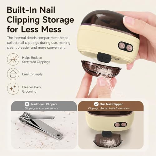 2-in-1 Smart Electric Nail Clipper & Polisher