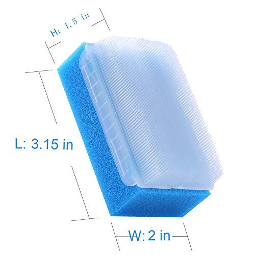 Wellgler's Autism Sensory Brush for Therapy,Surgical Scrub Brush,Bbaby Sponge for Bathing, Cradle Cap Brush (6Pack) - size: 6 Count (Pack of 1)