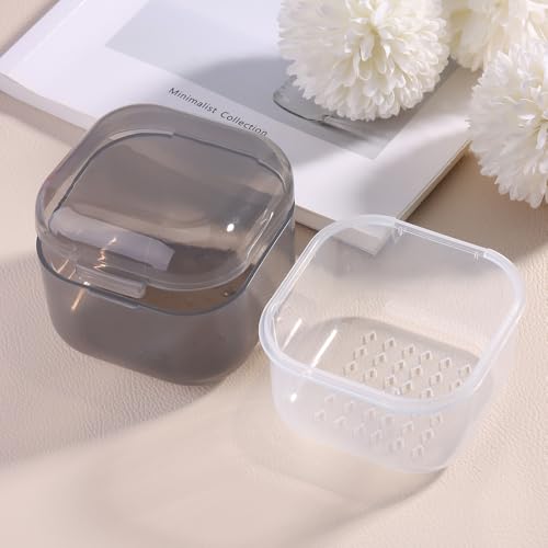 Nail Tool Sterilizer Box, Portable Soaking Box for Nail Drill Bits, Grey - color: Grey