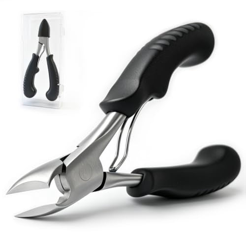 Heavy Duty Toenail Clippers for Men and Women Ingrown Toe Nail Clipper - size: Large (Black)