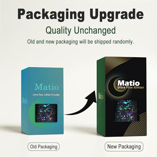 Matio Holographic Chunky Glitter, 7.8oz/220g Light Green Craft Glitter - color: L-Light Green