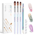 MelodySusie Acrylic Nail Brush Set,Size 8/10/14 - color: Transparent color