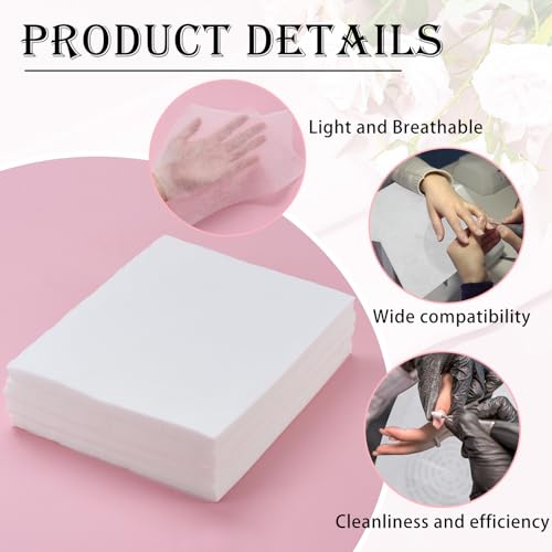 Fanfanwin 600 Sheets Nail Dust Collector Filter Paper, Disposable, White - color: White