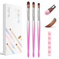 MelodySusie 3Pcs Acrylic Nail Brush Set,Size 8/10/14 - color: 3pcs pink-Brushes