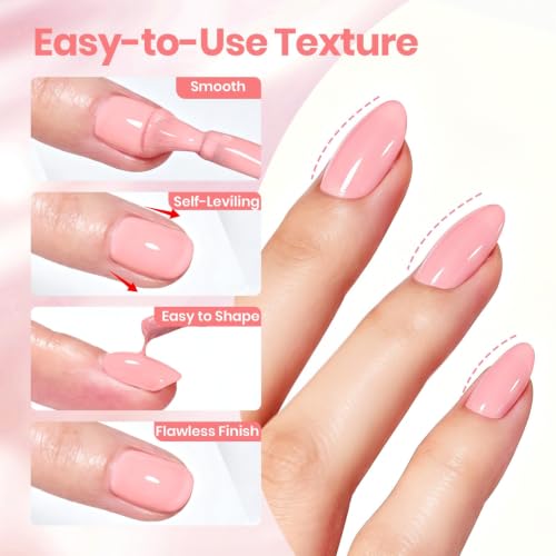 Beetles Pink Builder Nails Gel HEMA & TPO-FREE, 8 in 1 Building Gel - color: C-Baby Pink
