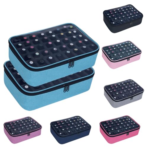 2 Pcs Small Clear Nail Polish Organizer Holds 80 Bottles Nail,Green - color: Green-2pcs