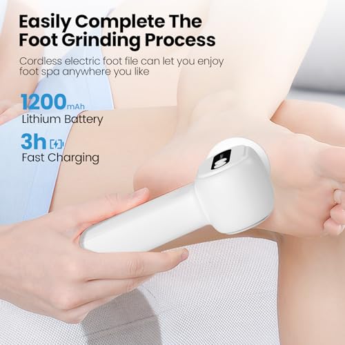 2-in-1 Electric Callus Remover for Feet, Professional Pedicure Tools Gift - color: Pollen Pink