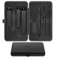 Men Nail Grooming Kit 8 Pcs, Precision Nail Clipper for Men, Black - color: Black