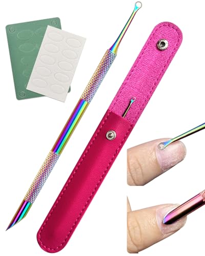 Dual Ended Cuticle Remover, Cuticle Pusher with Loop Cuticle Pusher