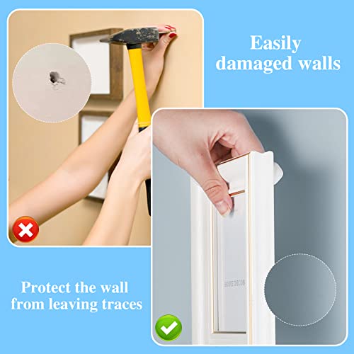 SUMAJU 204 Pcs Adhesive Poster Sticky Tack, Multipurpose Removable Mounting Putty - Reusable Wall Safe Tack for Wall Hanging Pictures, Museum, Cleaning, Nail (White, Green) - color: 204PCS,White
