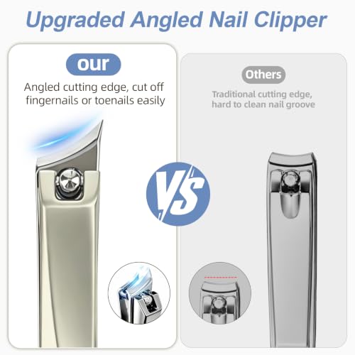 Ingrown Toenail Clippers Slanted Curved Blade Nail Clippers for Thick Nails - size: Small (Gold)