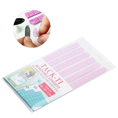 Professional Reusable Nail - Adhesive Manicure Tool for False Nails - Sturdy & Clay, Easy to Use, Versatile Pink Nail Clay for Repeated Applications