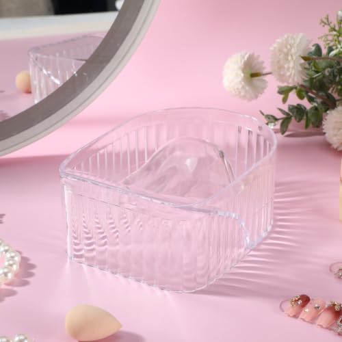 SOIMISS Acrylic Nail Soaking Bowl for Nail Polish Removal and Cuticle Softening Fits One Hand Suitable for Home Manicure Treatment Tray