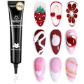 Beetles White Sculpting Gel for 3D Nail Art – No Wipe 3D Rhinestone - color: E-White-1