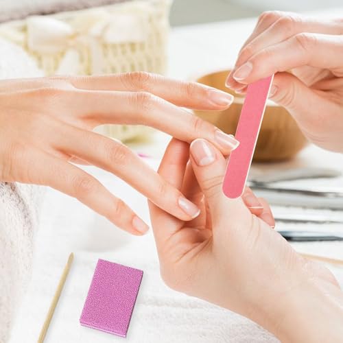 Lokyango Disposable Manicure Tool Kit (Pink, Count, 20, 80/100 Grit) - color: Pink