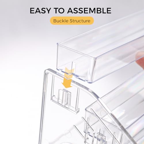 Acrylic Nail Polish Organizer Holder Rack 3 Layers, Clear Display Stand For Sunglasses,Essential Oils, Makeup Organizer, Holds Up to 36 Bottles - size: 3 Tier