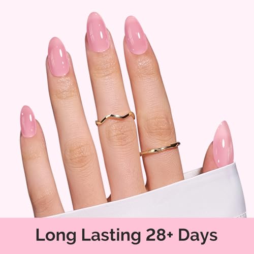 MelodySusie Jelly Gel Nail Polish Set 6PCS Milky or Jelly Texture 15ML - color: Peachy Rose Jelly Set 15ML