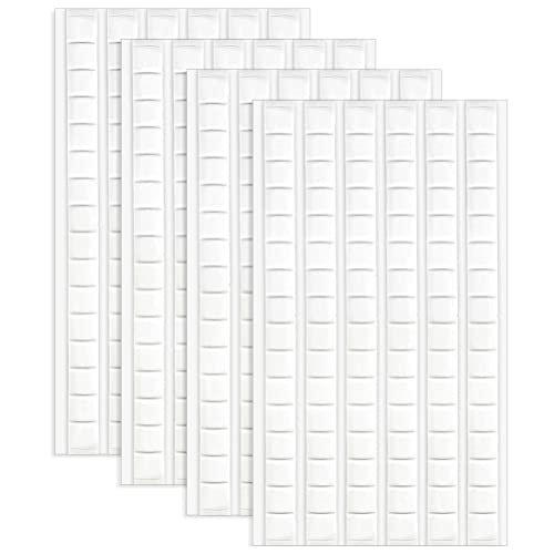 SUMAJU 408 Pcs Adhesive Sticky Tack Putty, Removable Putty Mounting Putty Reusable Wall Safe Tack Putty for Wall Hanging Pictures Poster Museum, Cleaning, Nail (White) - color: 408pcs,White