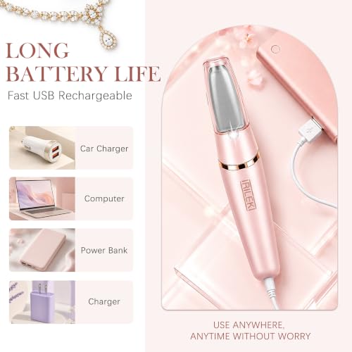 Upgraded Electric Callus Removers for Feet, Electric Foot Callus Remover, Rechargeable Portable Electronic Foot File Pedicure Tools, Professional Pedi Feet Care for Dry/Dead Skin, for Feet & Hands - color: Pink