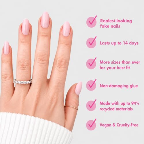 Olive & June Instant Mani Press-On Nails, Rose Gradient Shimmer - color: Rose Gradient Shimmer