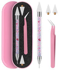 Tatuo Rhinestone Picker Tool Bedazzling Pen Dual Head, Colorful - color: Colorful