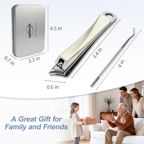 Ingrown Toenail Clippers Slanted Curved Blade Nail Clippers for Thick Nails - size: Small (Gold)