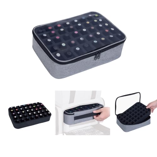 2 Pcs Small Clear Nail Polish Organizer Holds 80 Bottles Nail,Gray - color: Gray-2pcs