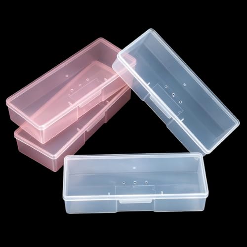 Manicure Box Nail Tools Storage Box 4Pcs Nail Implement Box Organizer Case