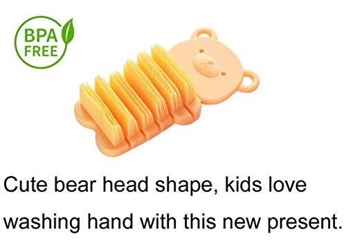 Baby Nail Brush, Kids Nail Scrubber Brush, Toddler Scrub, Yellow - color: Yellow