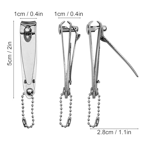 Individually Wrapped Nail Clippers Bulk Stainless Steel (2 inch 50Count)