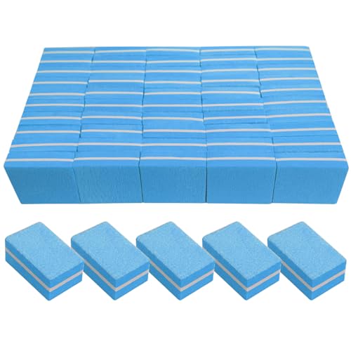 Nail Buffers (50 Pack), mini Buffer Block Nail File for Acrylic Nails and Natural Nails, 100/180 Grit Nail Buffer Block Bulk Buffing Blocks for Nail Buff Professional Manicure File Blocks Set Blue - size: 50 Pcs Mini 100/180 Grit Blue