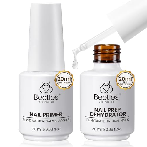 Beetles 20 ml 2Pcs Nail Dehydrator and Primer Set - color: F-Clear-2
