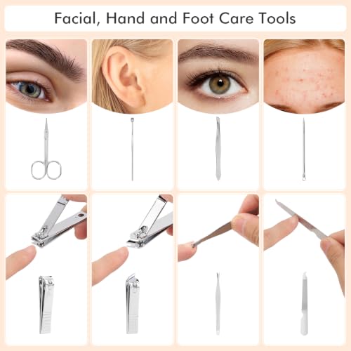 12 Pack Manicure Set Bulk, Stainless Steel Nail Clipper Sets 8 in 1 Personal Care Tool Kits, Multi-Function Nail Clippers for Home, Travel Christmas Stocking Stuffers Bulk Gifts for Women Men Teen - size: 12