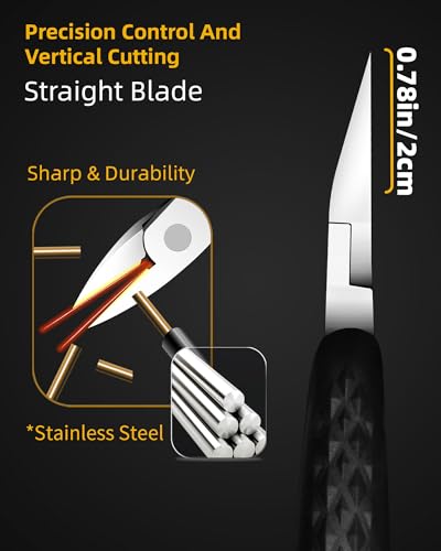 EBEWANLI Nail Nippers, Straight Toenail Clippers for Thick Toenails - style: Long handle