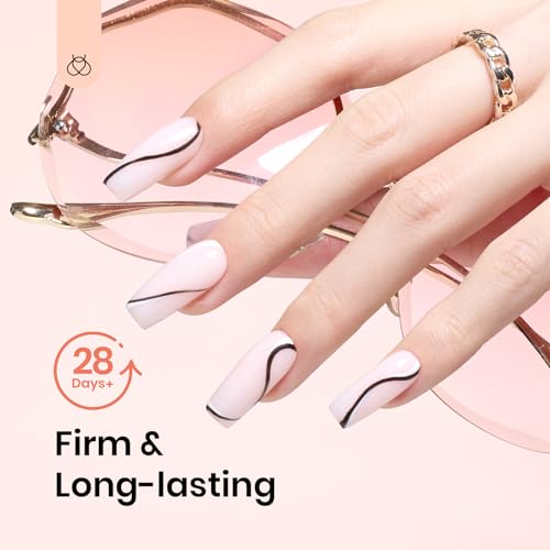 Beetles Nail Extension Gel Kit, 4 Colors Poly Nail Gel - color: She's Soft Glam