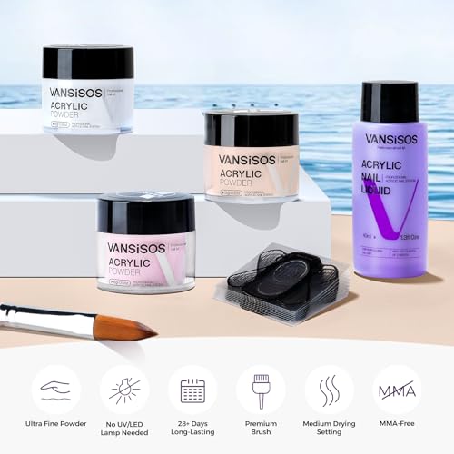 Professional Acrylic Nail Kit: Acrylic Set for Beginners with Everything for Nail Extensions - size: Acrylic Nail Kit-e