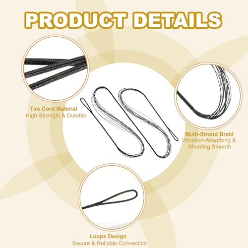 PATIKIL Bow String Replacement Archery Bowstrings Accessories - size: 45 Inch