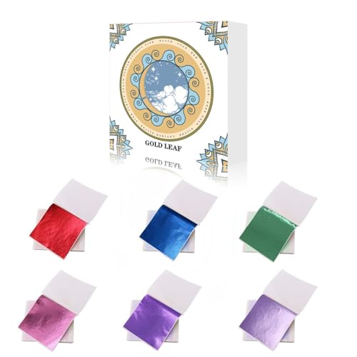 Silver Leaf Sheets, 120 Sheets for Resin Art and Crafts - color: Silver