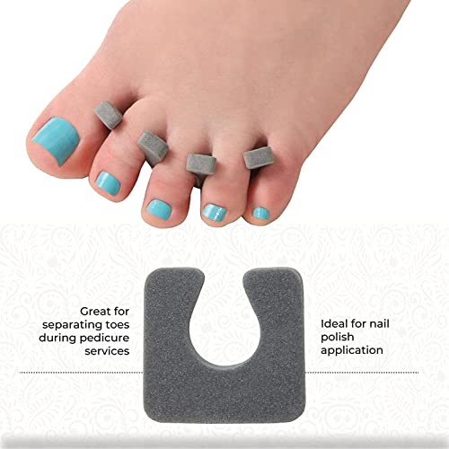 ForPro Sole Toe Separators, 144ct, Cool Grey, Individual Foam Separators - color: Cool Grey, size: Pack of 144