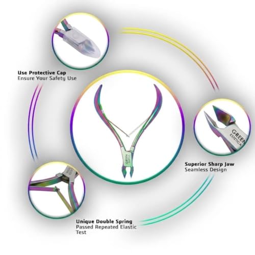 1piece Cuticle Trimmer Nipper 9 Color (Multi Color) - color: Multi-colored Nipper - Pack 1